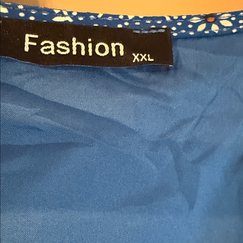 Amazon Blue Patterned Midi Dress - Picture 2 of 4